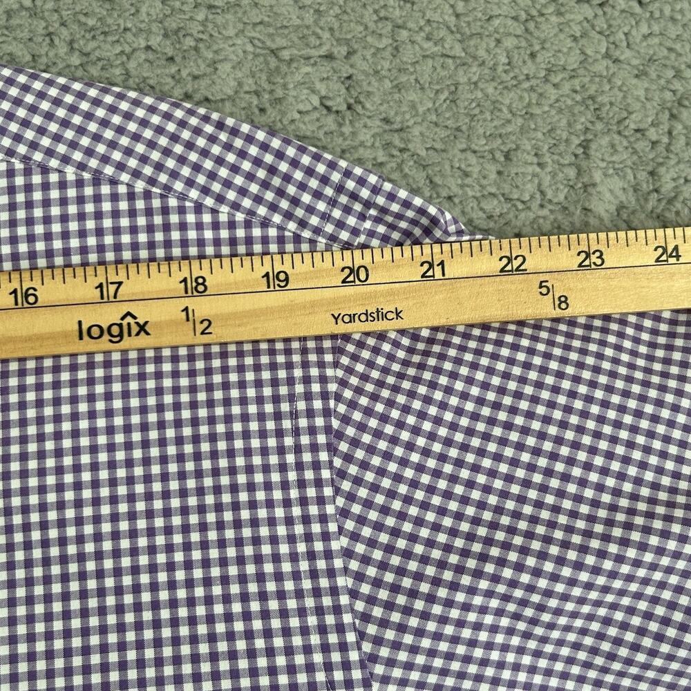 Ralph Lauren Polo Men's XXL Classic Fit Button Down Long Sleeve Purple And White - Picture 7 of 13